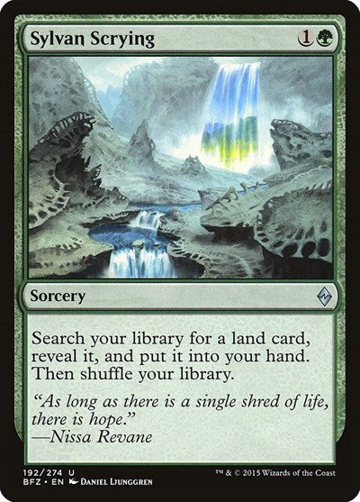 Sylvan Scrying (BFZ) #192 Uncommon (Lightly Played) Battle for Zendikar Magic: The Gathering: 2015