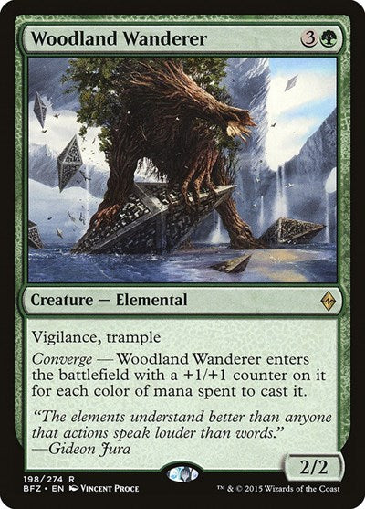 Woodland Wanderer (BFZ) #198 Rare (Lightly Played) Battle for Zendikar Magic: The Gathering: 2015