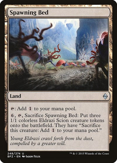 Spawning Bed (BFZ) #248 Uncommon (Lightly Played) Battle for Zendikar Magic: The Gathering: 2015