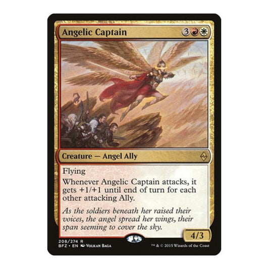 Angelic Captain (BFZ) #208 Rare (Lightly Played) Battle for Zendikar Magic: The Gathering: 2015