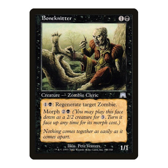 Boneknitter (ONS) #128 Uncommon (Damaged) Onslaught Magic: The Gathering: 2002