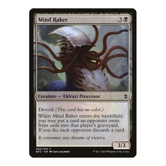 Mind Raker (BFZ) #95 Common Battle for Zendikar Magic: The Gathering: 2015