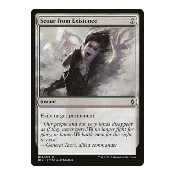 Scour from Existence (BFZ) #13 Common (Lightly Played) Battle for Zendikar Magic: The Gathering: 2015