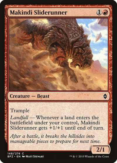 Makindi Sliderunner (BFZ) #148 Common (Lightly Played) Battle for Zendikar Magic: 2015