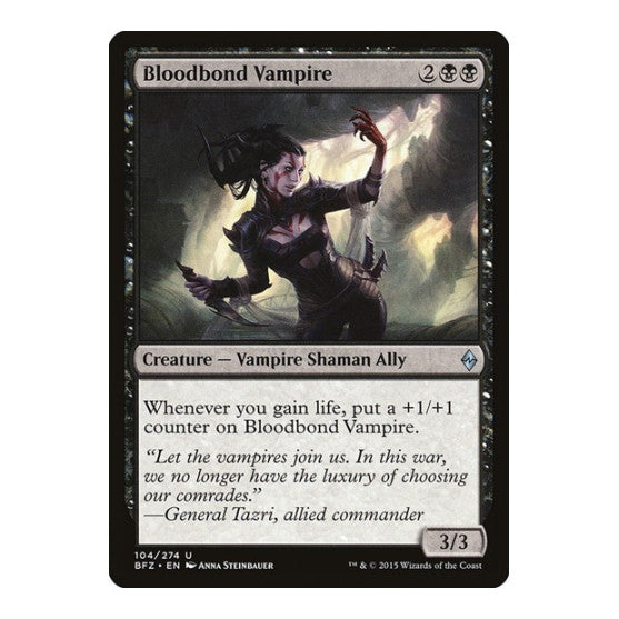 Bloodbond Vampire (BFZ) #104 Uncommon (Lightly Played) Battle for Zendikar Magic: The Gathering: 2015