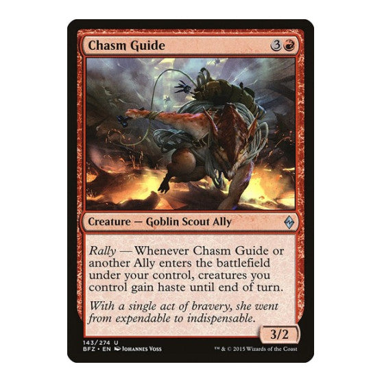 Chasm Guide (BFZ) #143 Uncommon (Lightly Played) Battle for Zendikar Magic: The Gathering: 2015