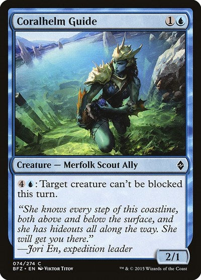 Coralhelm Guide (BFZ) #74 Common (Lightly Played) Battle for Zendikar Magic: 2015