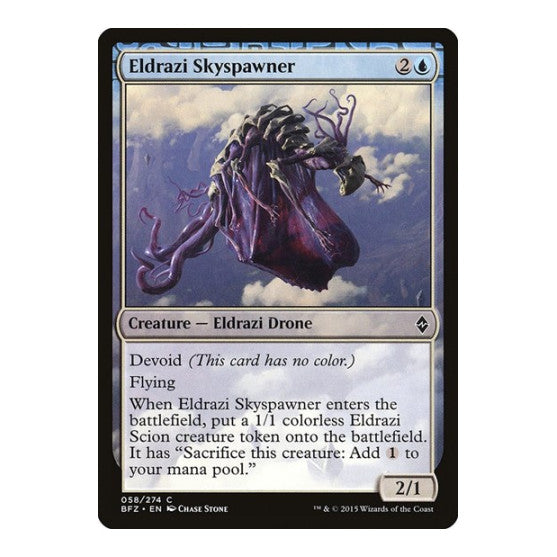 Eldrazi Skyspawner (BFZ) #58 Common (Moderately Played) Battle for Zendikar Magic: The Gathering: 2015