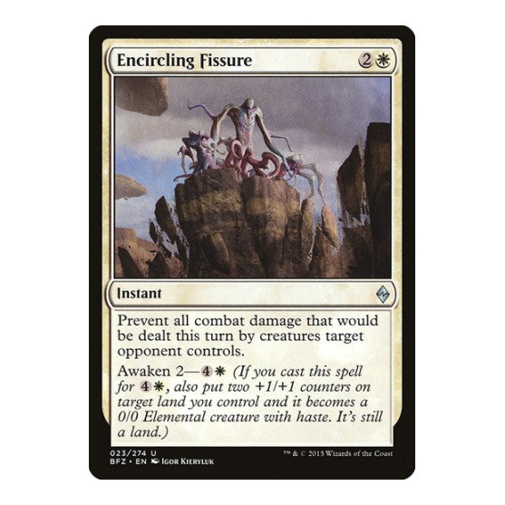 Encircling Fissure (BFZ) #23 Uncommon (Lightly Played) Battle for Zendikar Magic: The Gathering: 2015