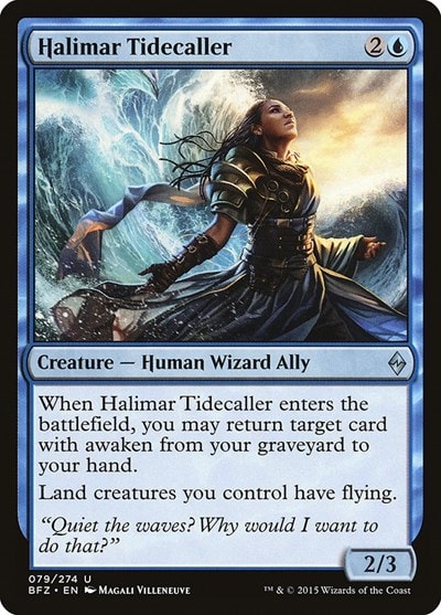 Halimar Tidecaller (BFZ) #79 Uncommon Battle for Zendikar Magic: The Gathering: 2015