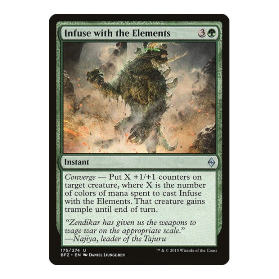 Infuse with the Elements (BFZ) #175 Uncommon (Lightly Played) Battle for Zendikar Magic: The Gathering: 2015