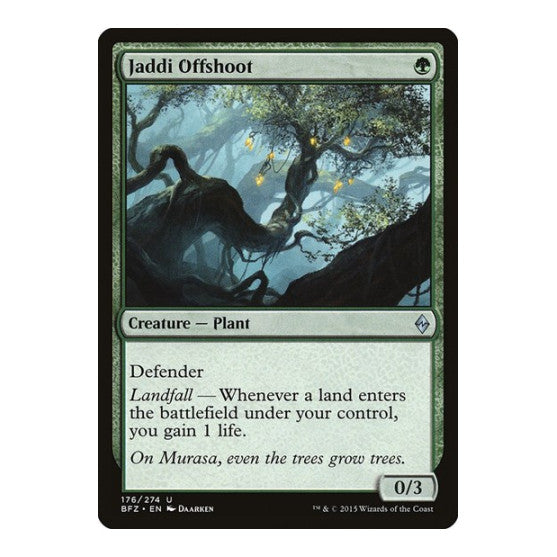 Jaddi Offshoot (BFZ) #176 Uncommon (Lightly Played) Battle for Zendikar Magic: The Gathering: 2015