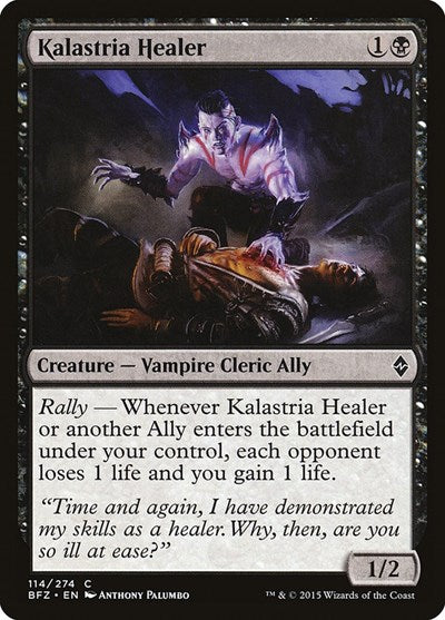 Kalastria Healer (BFZ) #114 Common (Lightly Played) Battle for Zendikar Magic: The Gathering: 2015
