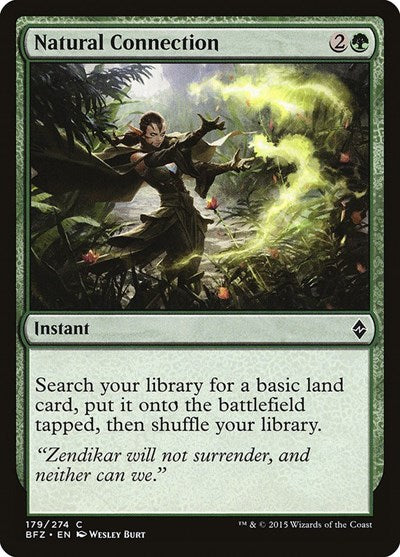 Natural Connection (BFZ) #179 Common (Lightly Played) Battle for Zendikar Magic: The Gathering: 2015