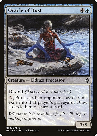 Oracle of Dust (BFZ) #63 Common (Damaged) Battle for Zendikar Magic: 2015