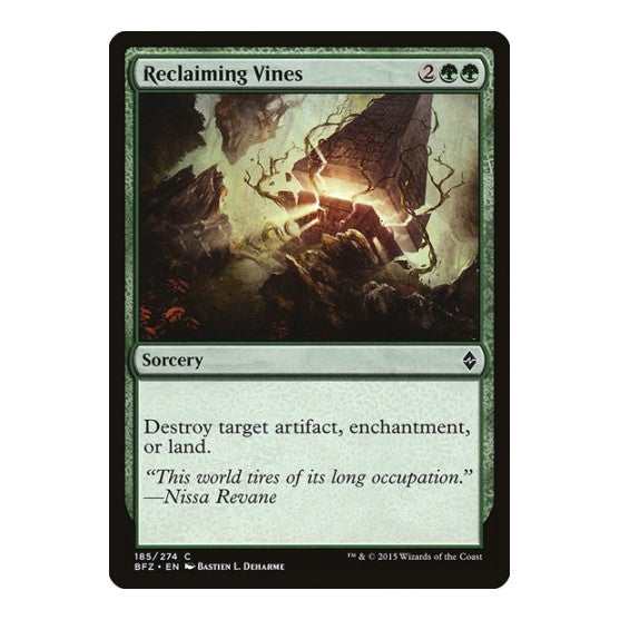 Reclaiming Vines (BFZ) #185 Common (Lightly Played) Battle for Zendikar Magic: The Gathering: 2015