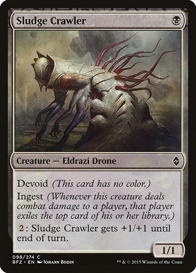 Sludge Crawler (BFZ) #98 Common Battle for Zendikar Magic: 2015