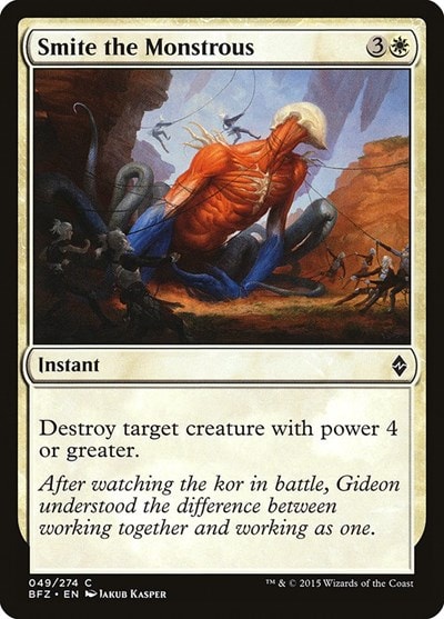 Smite the Monstrous (BFZ) #49 Common Battle for Zendikar Magic: The Gathering: 2015