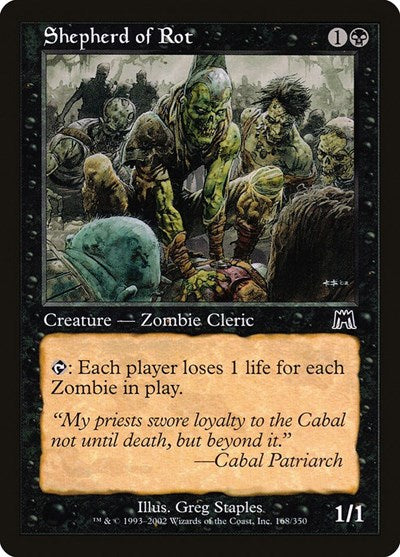 Shepherd of Rot (ONS) #168 Common (Moderately Played) Onslaught Magic: The Gathering: 2002