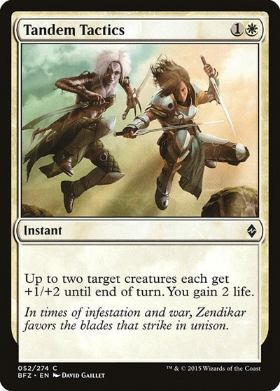 Tandem Tactics (BFZ) #52 Common (Lightly Played) Battle for Zendikar Magic: The Gathering: 2015