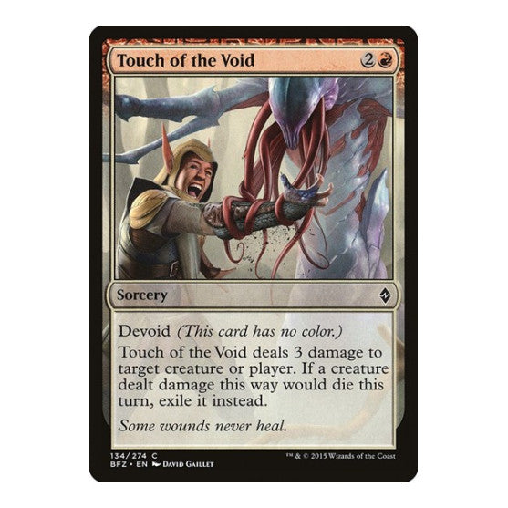 Touch of the Void (BFZ) #134 Common (Lightly Played) Battle for Zendikar Magic: The Gathering: 2015