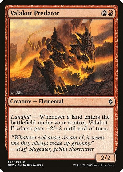 Valakut Predator (BFZ) #160 Common (Lightly Played) Battle for Zendikar Magic: 2015