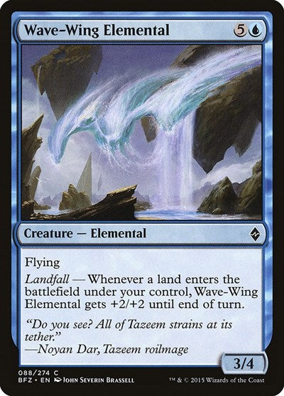 Wave Wing Elemental (BFZ) #88 Common (Lightly Played) Battle for Zendikar Magic: The Gathering: 2015