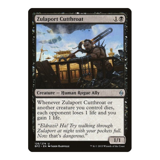 Zulaport Cutthroat (BFZ) #126 Uncommon (Lightly Played) Battle for Zendikar Magic: The Gathering: 2015