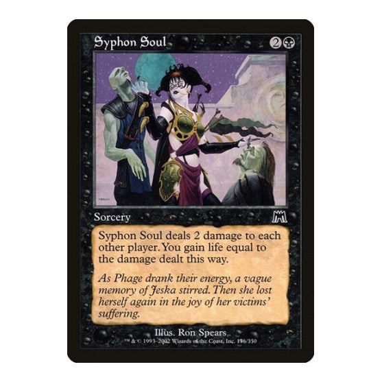 Syphon Soul (ONS) #176 Common (Lightly Played) Onslaught Magic: The Gathering: 2002