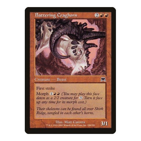 Battering Craghorn (ONS) #188 Common (Lightly Played) Onslaught Magic: The Gathering: 2002