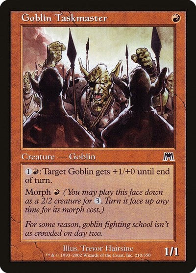 Goblin Taskmaster (ONS) #210 Common (Lightly Played) Onslaught Magic: The Gathering: 2002