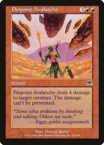 Pinpoint Avalanche (ONS) #221 Common Onslaught Magic: The Gathering: 2002