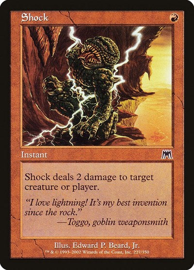 Shock (ONS) #227 Common (Lightly Played) Onslaught Magic: The Gathering: 2002