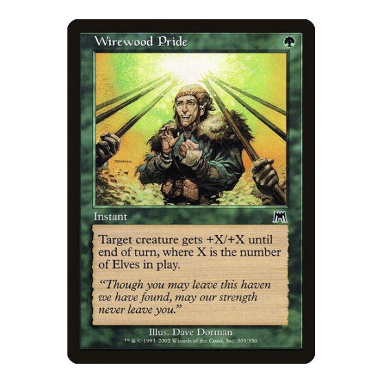 Wirewood Pride (ONS) #303 Common (Heavily Played) Onslaught Magic: The Gathering: 2002