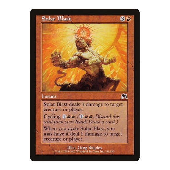 Solar Blast (ONS) #234 Common (Heavily Played) Onslaught Magic: The Gathering: 2002