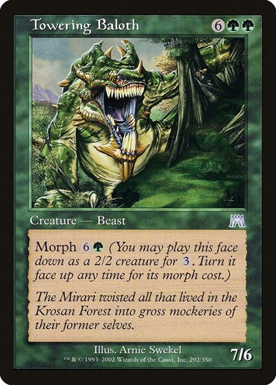 Towering Baloth (ONS) #292 Uncommon Onslaught Magic: The Gathering: 2002
