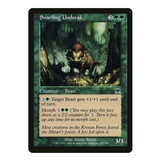Snarling Undorak (ONS) #283 Common Onslaught Magic: The Gathering: 2002