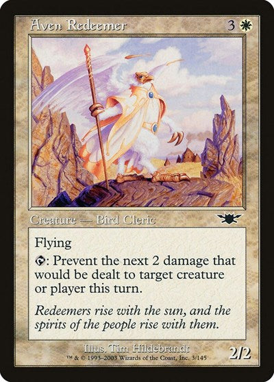 Aven Redeemer (LGN) #3 Common (Lightly Played) Legions Magic: The Gathering: 2003