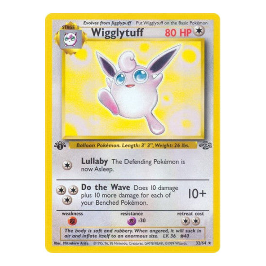 Wigglytuff (32) (JU) #32/64 Rare Jungle Pokemon: 1999
