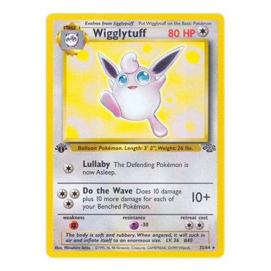Wigglytuff (32) (JU) #32/64 Rare Jungle Pokemon: 1999