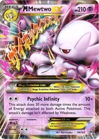 M Mewtwo EX 64 (BKT) #64/162 Ultra Rare (Holofoil Heavily Played) XY - BREAKthrough Pokemon: 2015