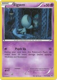 Elgyem (BKT) #73/162 Common (Reverse Holofoil Moderately Played) XY - BREAKthrough Pokemon: 2015