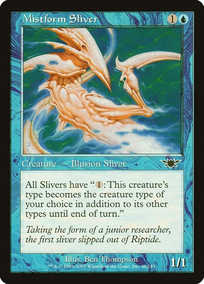 Mistform Sliver (LGN) #46 Common (Lightly Played) Legions Magic: The Gathering: 2003