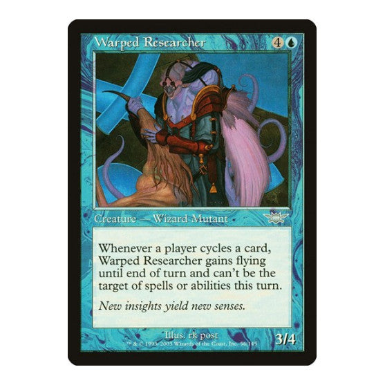 Warped Researcher (LGN) #56 Uncommon (Lightly Played) Legions Magic: The Gathering: 2003