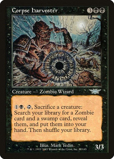 Corpse Harvester (LGN) #62 Uncommon (Lightly Played) Legions Magic: 2003