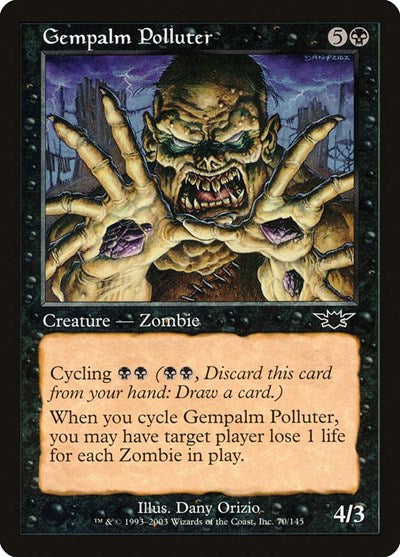Gempalm Polluter (LGN) #70 Common (Moderately Played) Legions Magic: The Gathering: 2003
