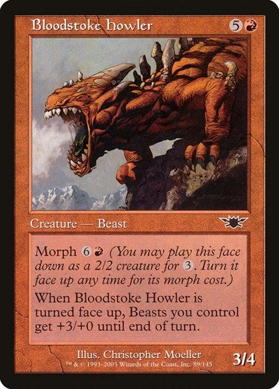 Bloodstoke Howler (LGN) #89 Common (Foil Lightly Played) Legions Magic: The Gathering: 2003