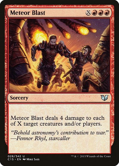 Meteor Blast (C15) #28 Uncommon (Lightly Played) Commander 2015 Magic: 2015
