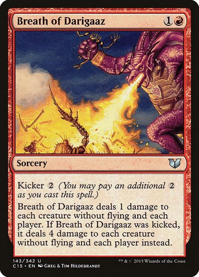 Breath of Darigaaz (C15) #143 Uncommon (Lightly Played) Commander 2015 Magic: 2015