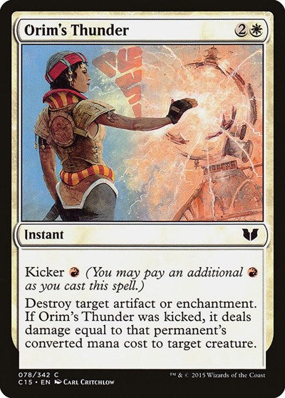 Orims Thunder (C15) #78 Common (Lightly Played) Commander 2015 Magic: The Gathering: 2015
